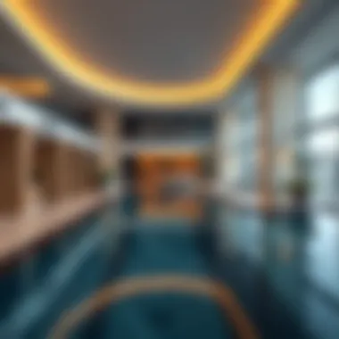 Exclusive Amenities at Capital Bay Tower Amenities area featuring a pool and lounge at Capital Bay Tower