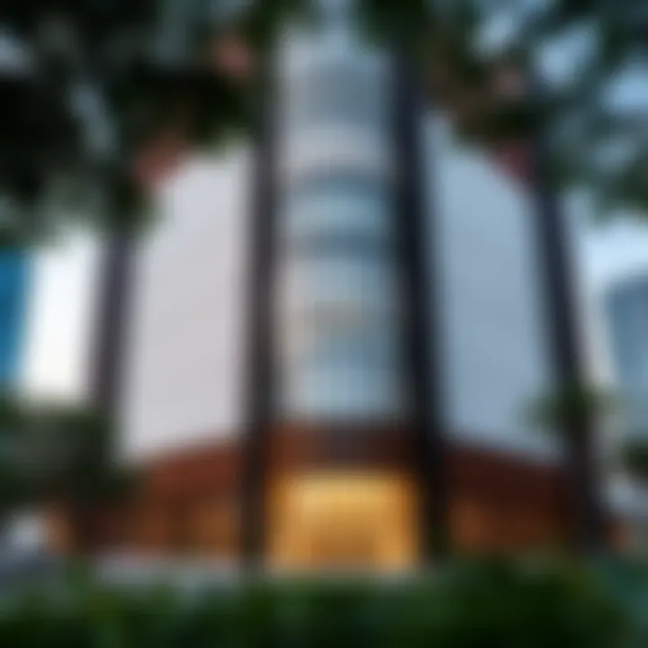 Exterior view of Capital Bay Tower showcasing its modern design