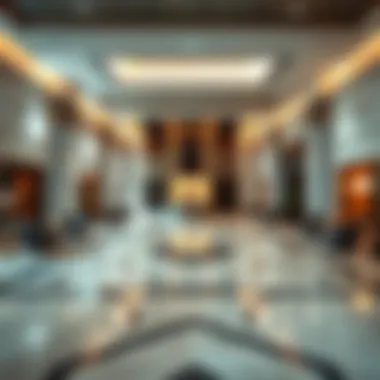 Elegant Lobby Design at Capital Bay Tower Luxurious lobby interior of Capital Bay Tower