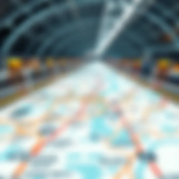 Detailed map of the Dubai Metro lines and stations