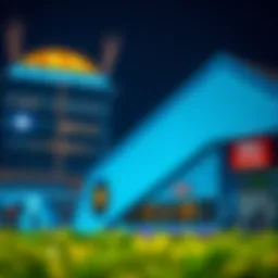 Dubai Metro station exterior showcasing modern architecture
