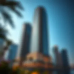 Stunning view of Creek Tower's architectural design