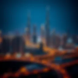 Breathtaking view of Dubai skyline during Ramadan