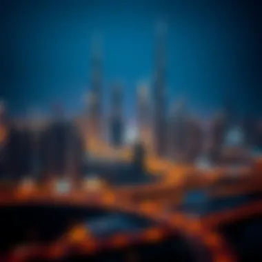 Breathtaking view of Dubai skyline during Ramadan