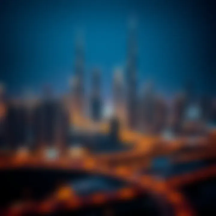 Breathtaking view of Dubai skyline during Ramadan