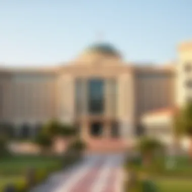 Prestigious University Campus in Dubai Overview of a prestigious university campus in Dubai