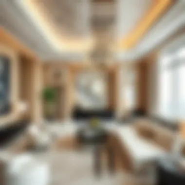 Luxurious Interiors of Al Shatha Tower Interior design showcasing luxury amenities at Al Shatha Tower