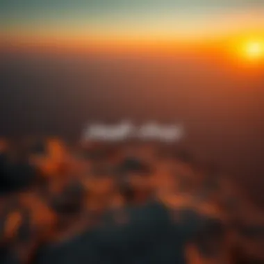 Sunset Over the UAE's Highest Peak Panoramic sunset view from the top of Jebel Jais