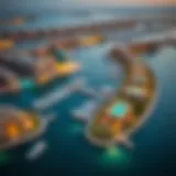 Aerial view of The Cove showcasing waterfront lifestyle