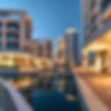 Architectural details of The Cove's modern design