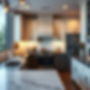 Visual representation of kitchen features in the La Rosa floor plan emphasizing functionality.