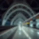 Dubai Metro station showcasing modern architecture