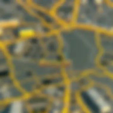 Geographical Overview of Baniyas Map highlighting Baniyas area in Dubai