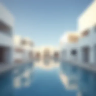 Stunning Architecture of Mykonos Damac Lagoons Stunning architecture of Mykonos Damac Lagoons highlighting modern design