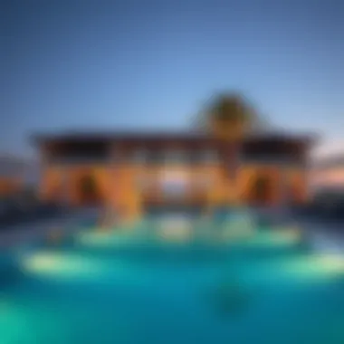 Luxurious amenities available at Mykonos Damac Lagoons, featuring a lavish pool