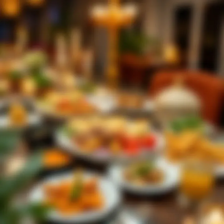 Traditional Iftar spread showcasing cultural delicacies