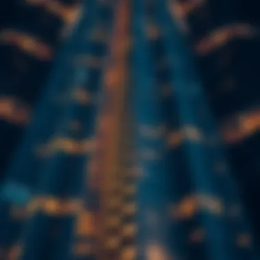 Close-up of Burj Khalifa's architectural design