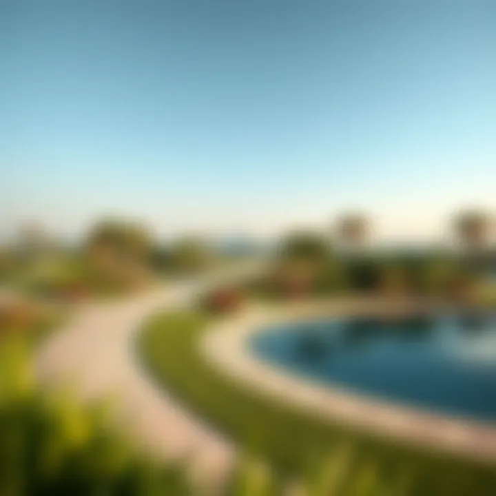 Conceptual landscape design of Jubail Island's parks and green spaces