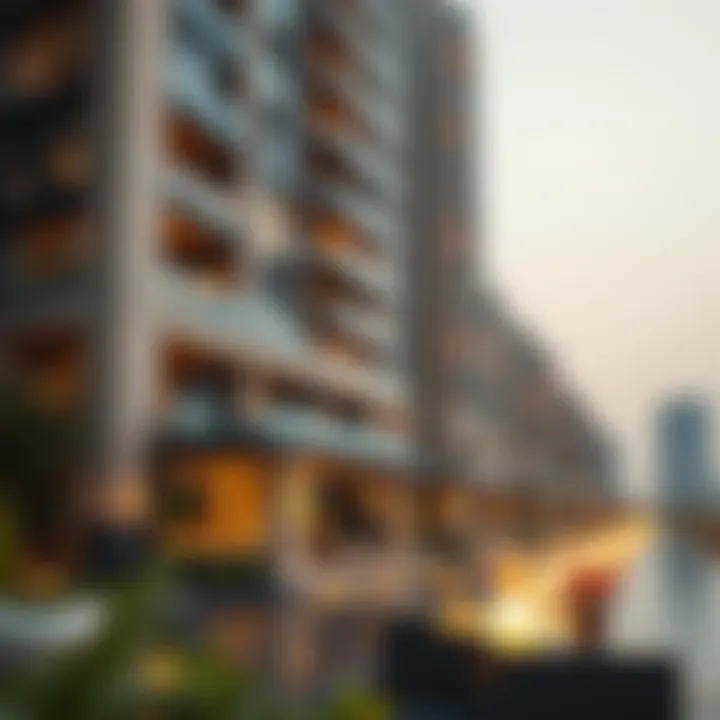 Modern residential building featuring spa amenities
