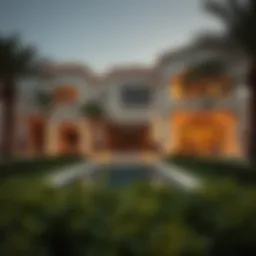 Luxurious villa in a serene Dubai neighborhood