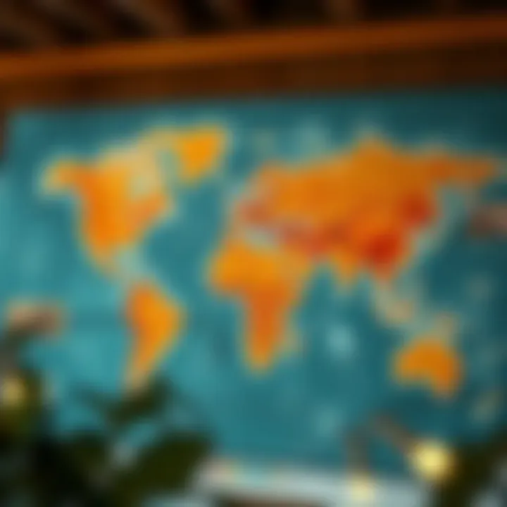 A digital map illustrating stakeholder interactions within the Global Village framework.