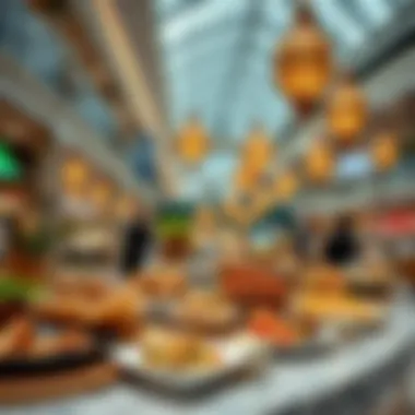 Assortment of international dishes available at Wafi Mall