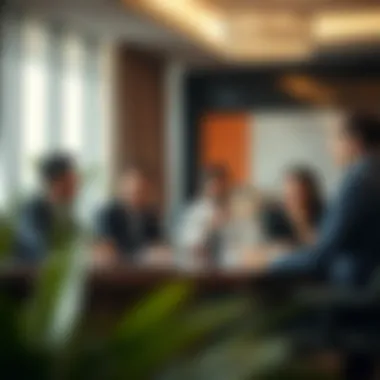 Engaging Business Discussions Business meeting at Wasl Properties